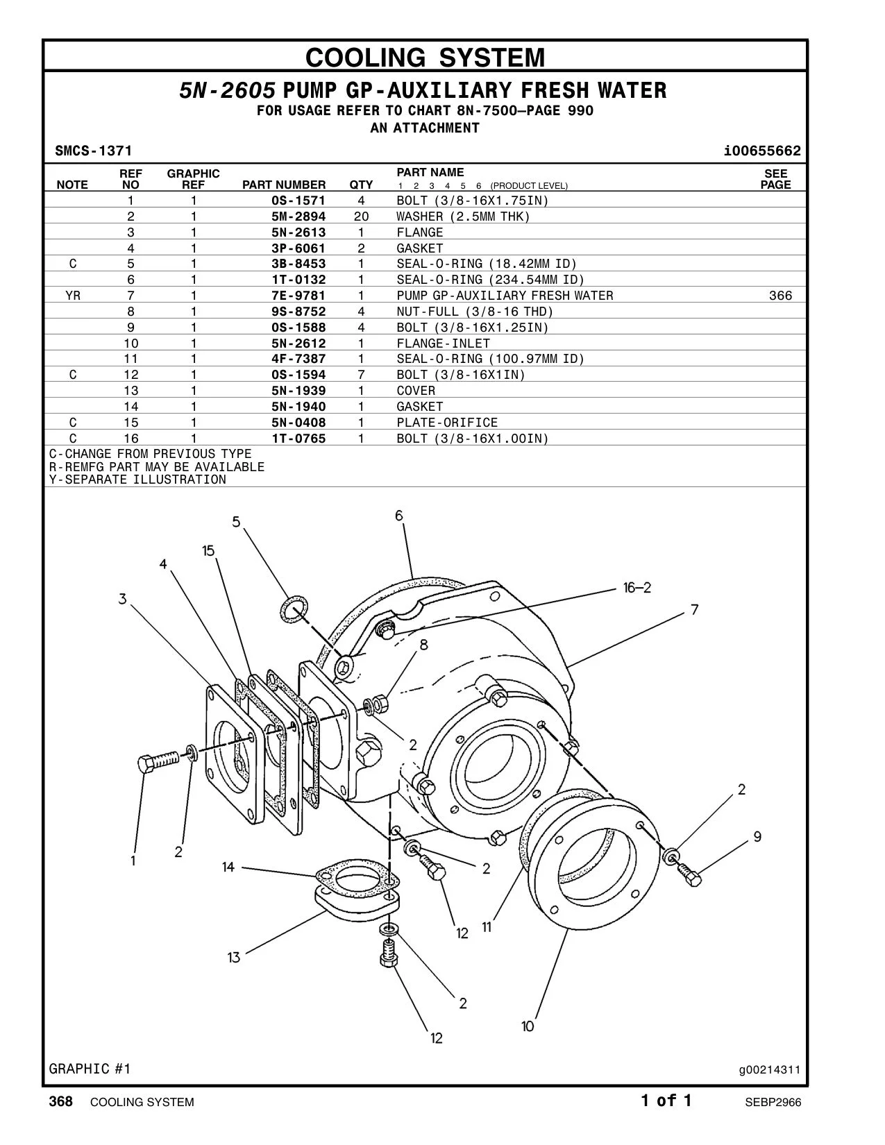 5N-2613 - FLANGE