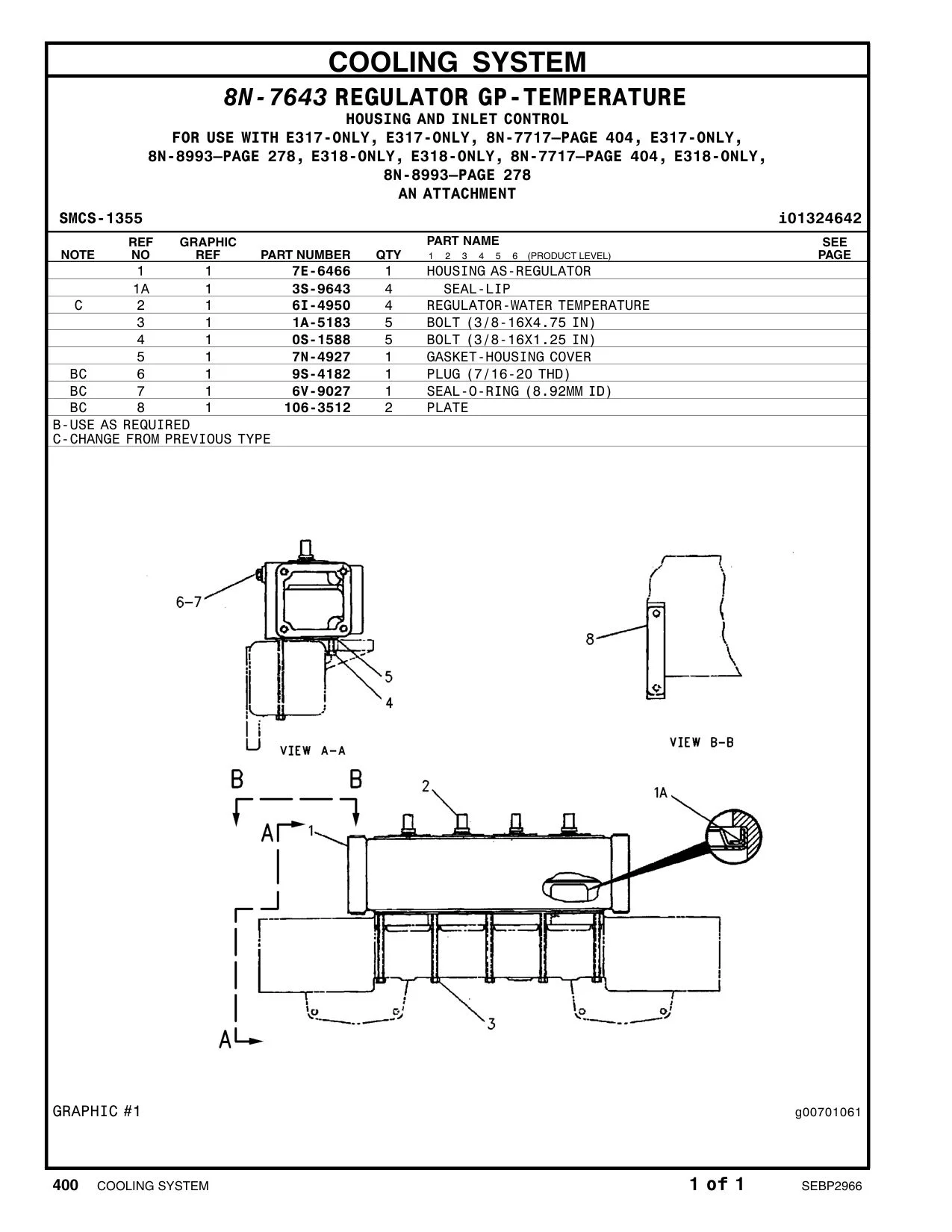 7E-6466 - HOUSING AS-REGULATOR