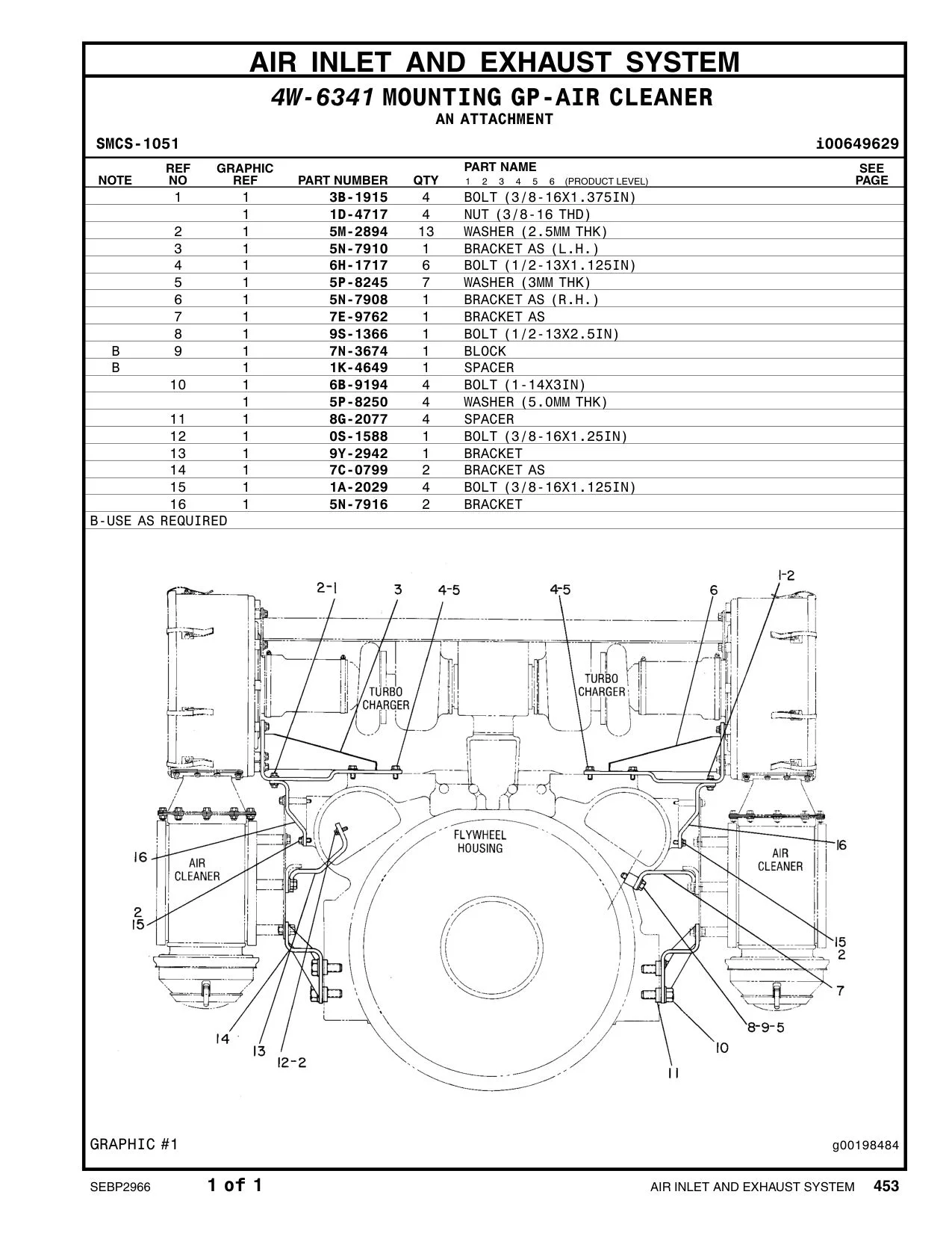 7C-0799 BRACKET AS CAT parts manual diagram