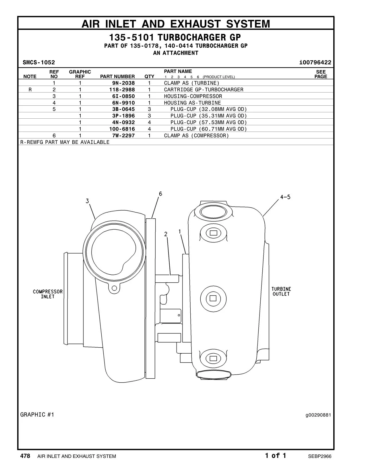 6N-9910 - HOUSING AS-TURBINE