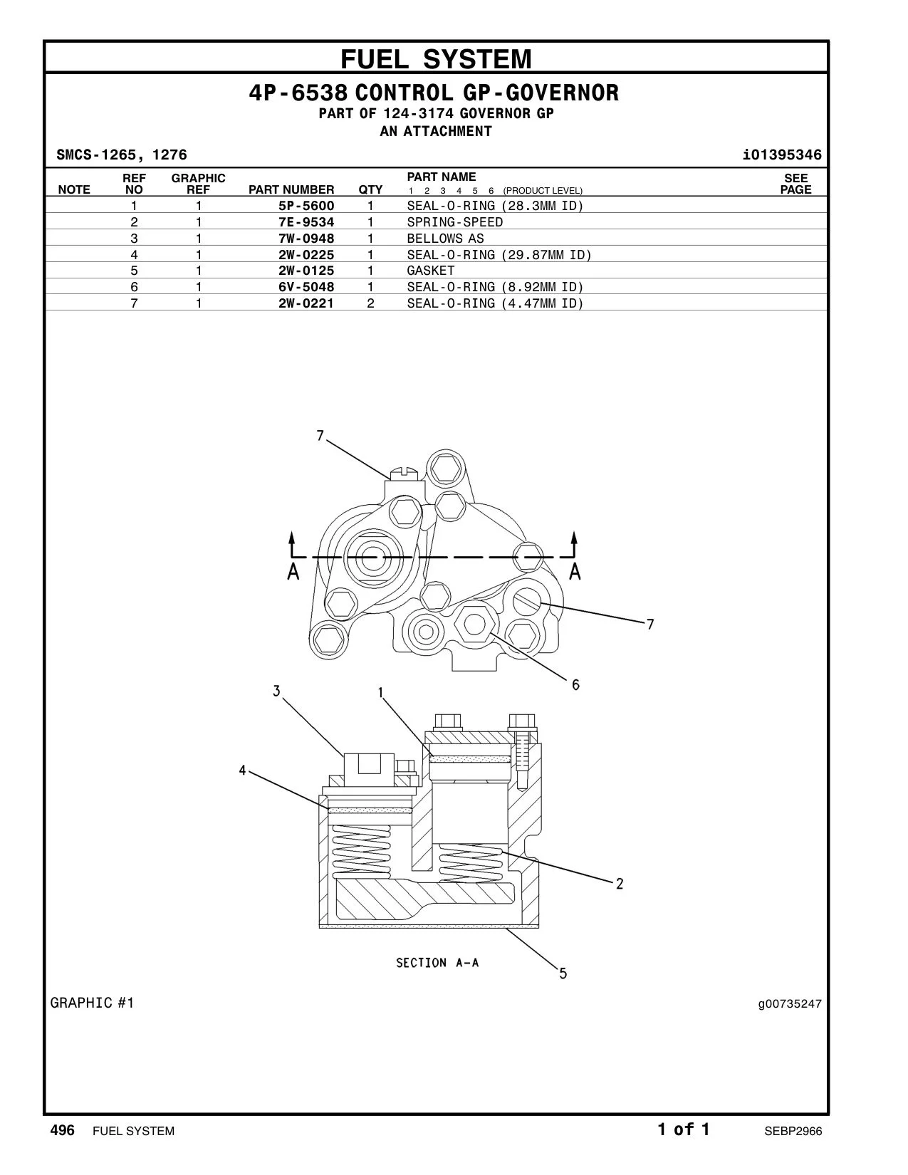 2W-0221 - SEAL-O-RING