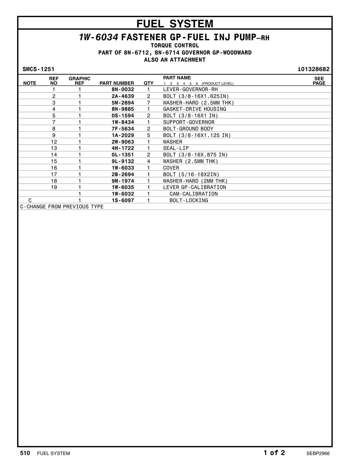 2W-9063 - WASHER