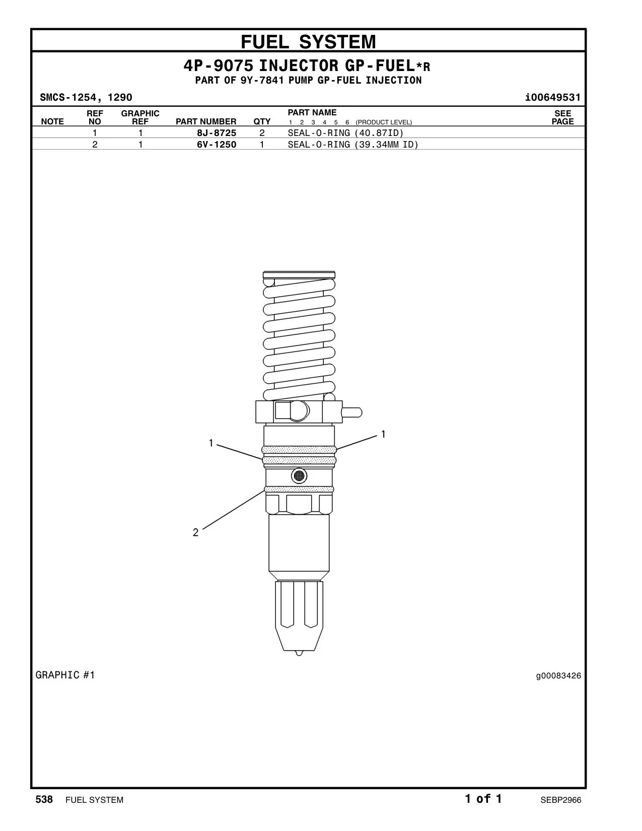 8J-8725 - SEAL-O-RING