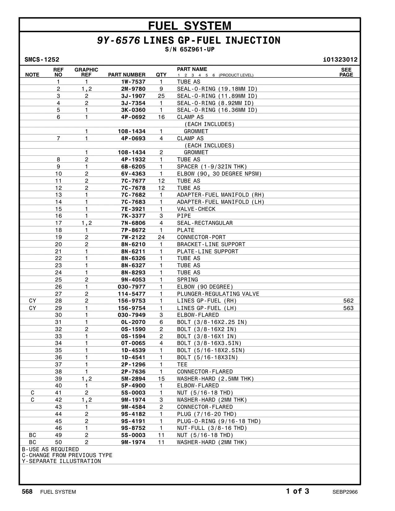 156-9754 - LINES GP-FUEL (LH)