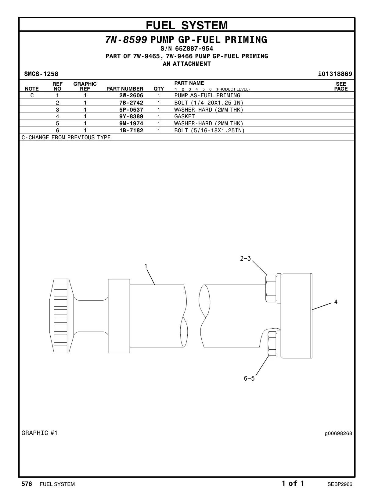 2W-2606 - PUMP AS-FUEL PRIMING