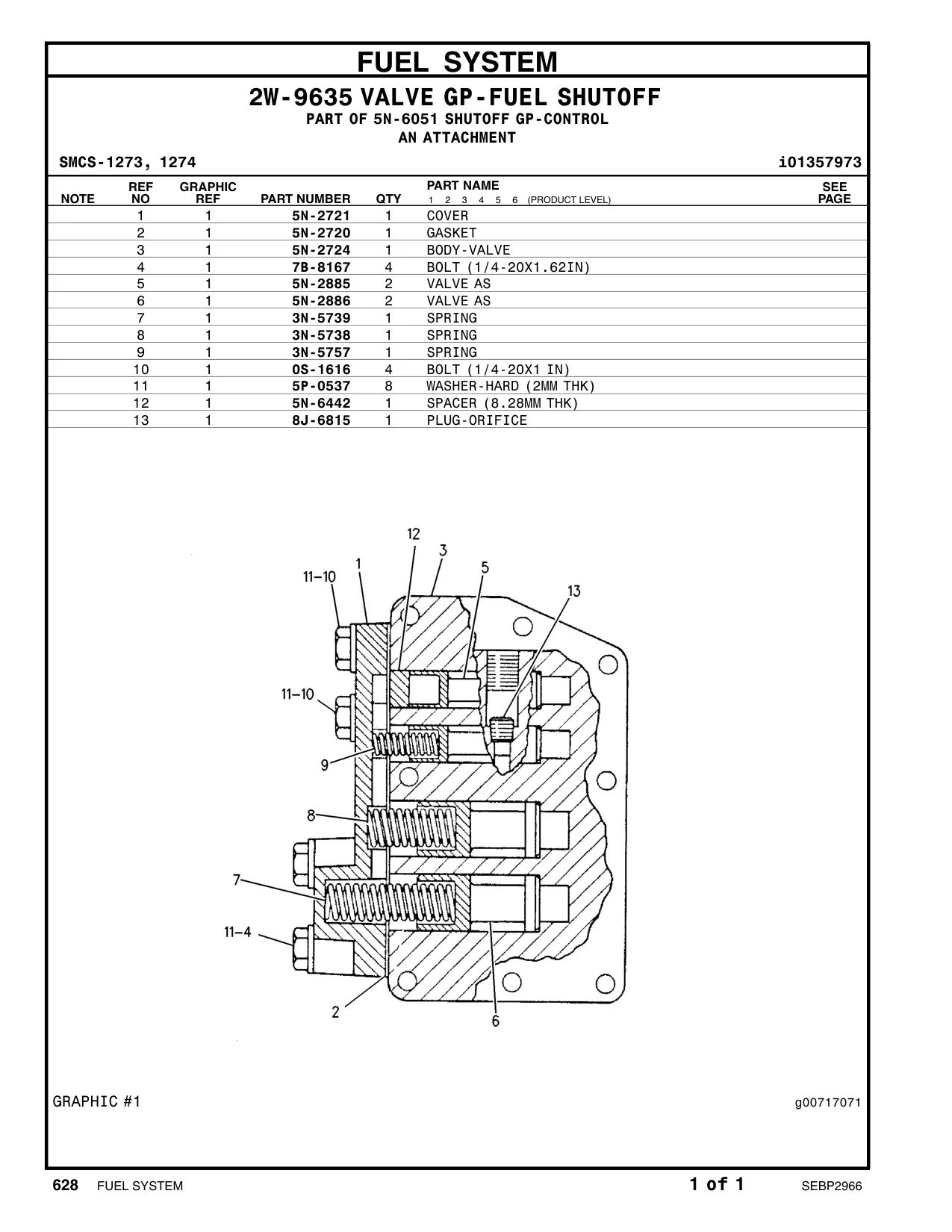 7B-8167 - BOLT (1/4-20X1.625-IN)