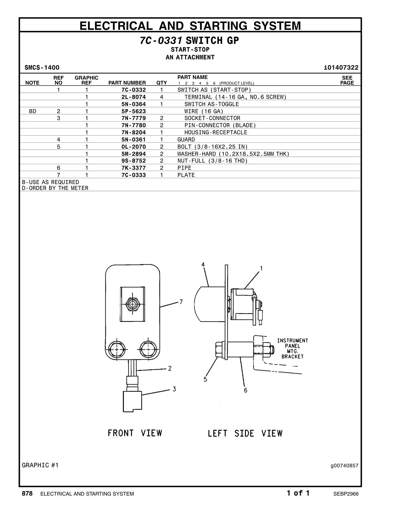 7C-0332 - SWITCH AS (START-STOP)
