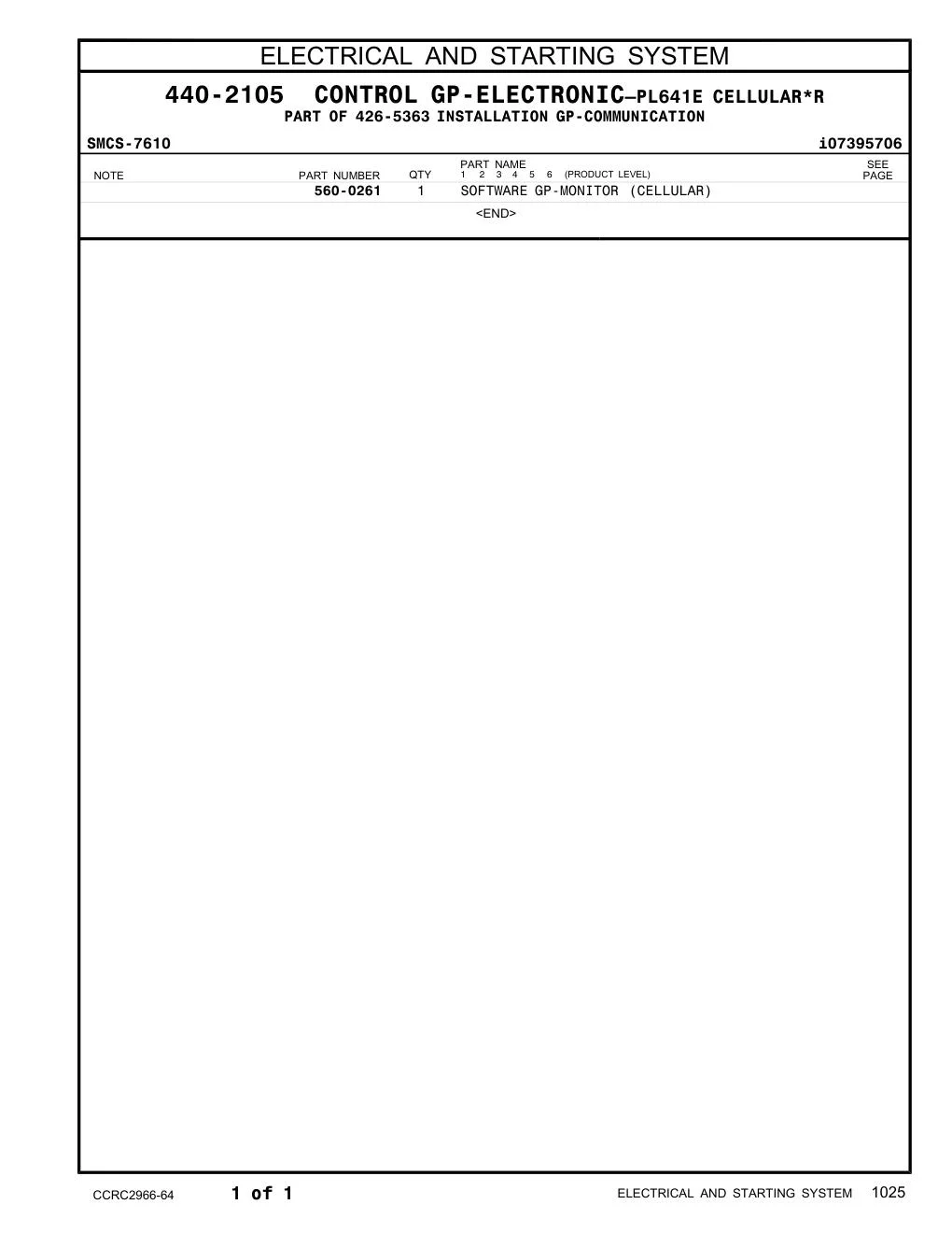560-0261 - SOFTWARE GP-MONITOR (CELLULAR)