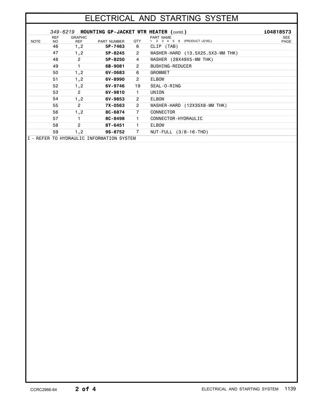 7X-0563 - WASHER-HARD (12X35X8-MM THK)