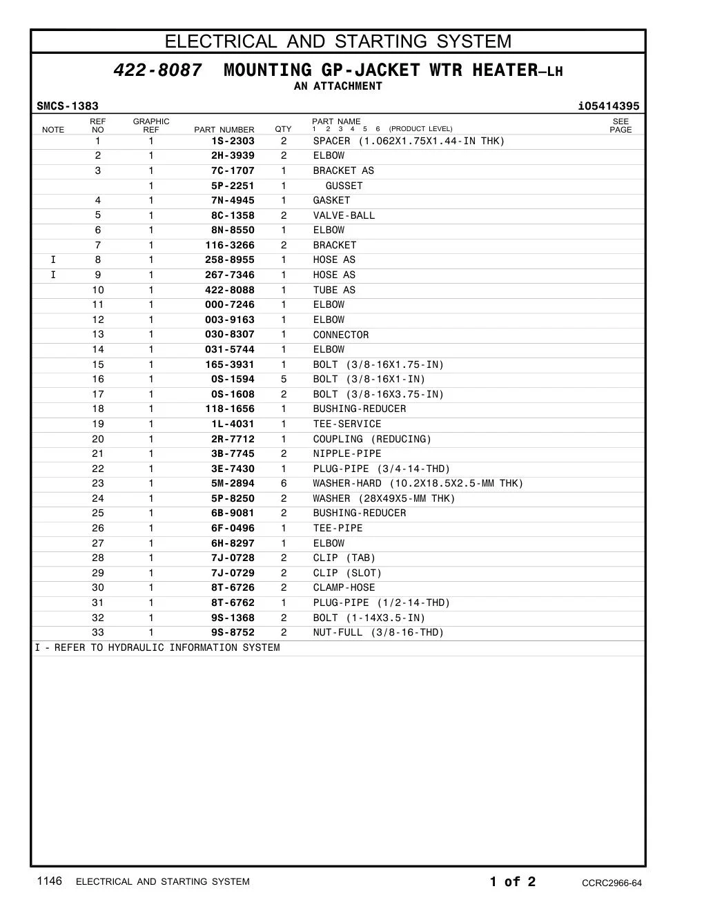 000-7246 ELBOW CAT parts manual diagram