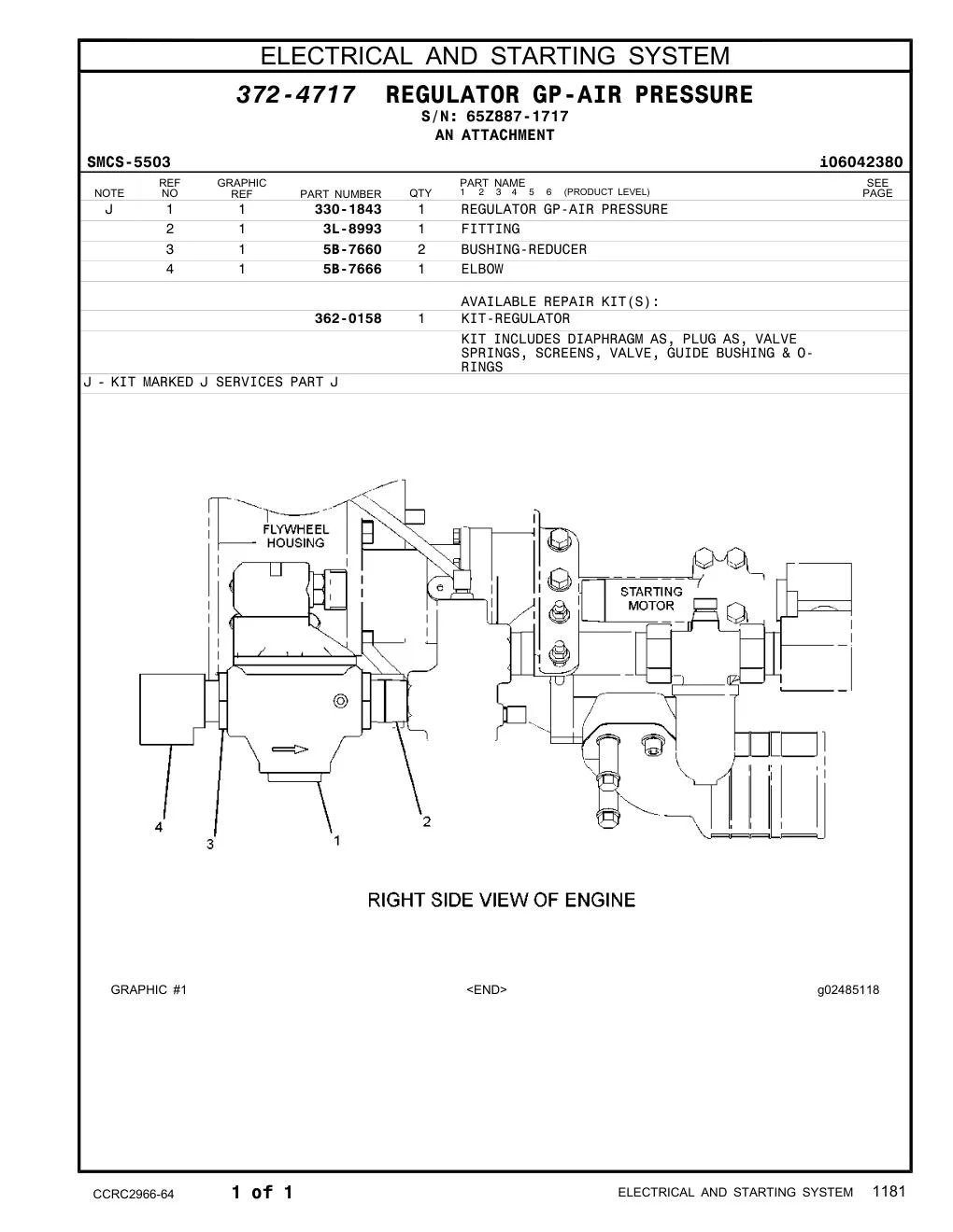 330-1843 - REGULATOR GP-AIR PRESSURE