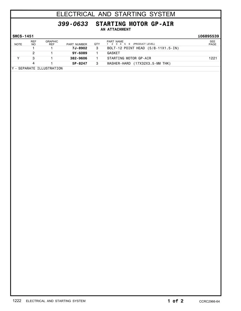 9Y-6089 - GASKET