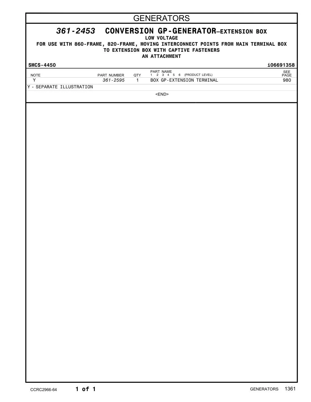 361-2595 - BOX GP-EXTENSION TERMINAL