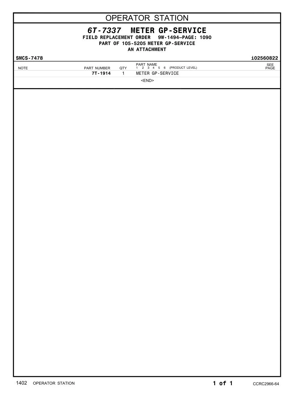 7T-1914 - METER GP-SERVICE