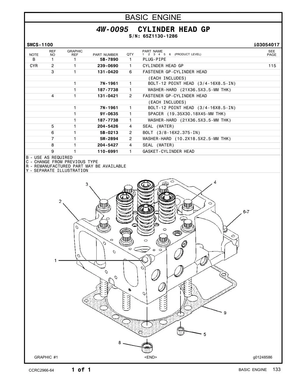 239-0690 - CYLINDER HEAD GP