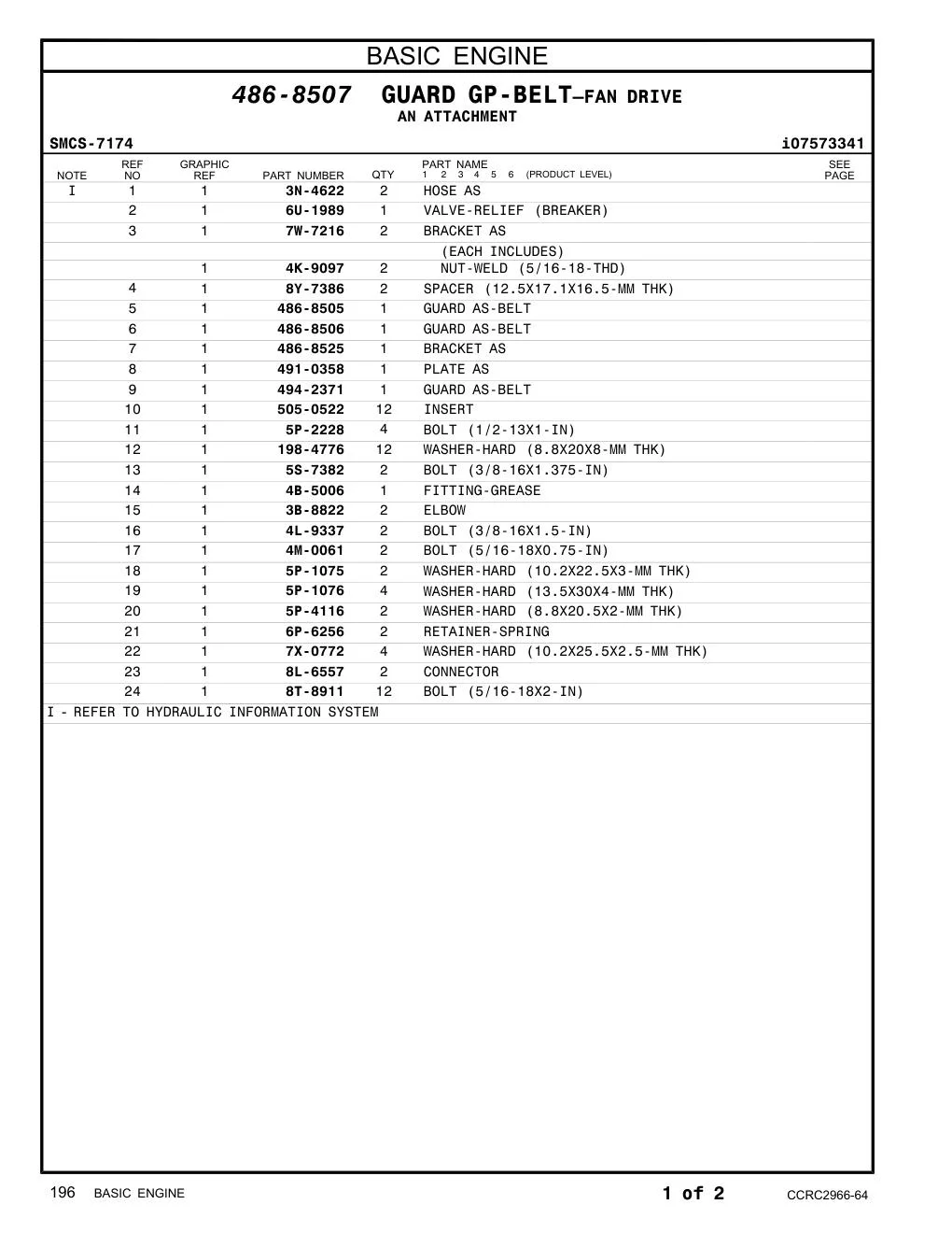5P-2228 - BOLT (1/2-13X1-IN)