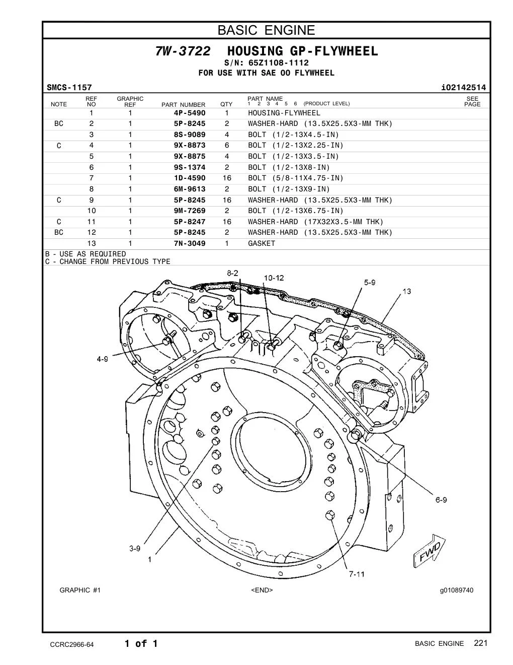 4P-5490 - HOUSING-FLYWHEEL