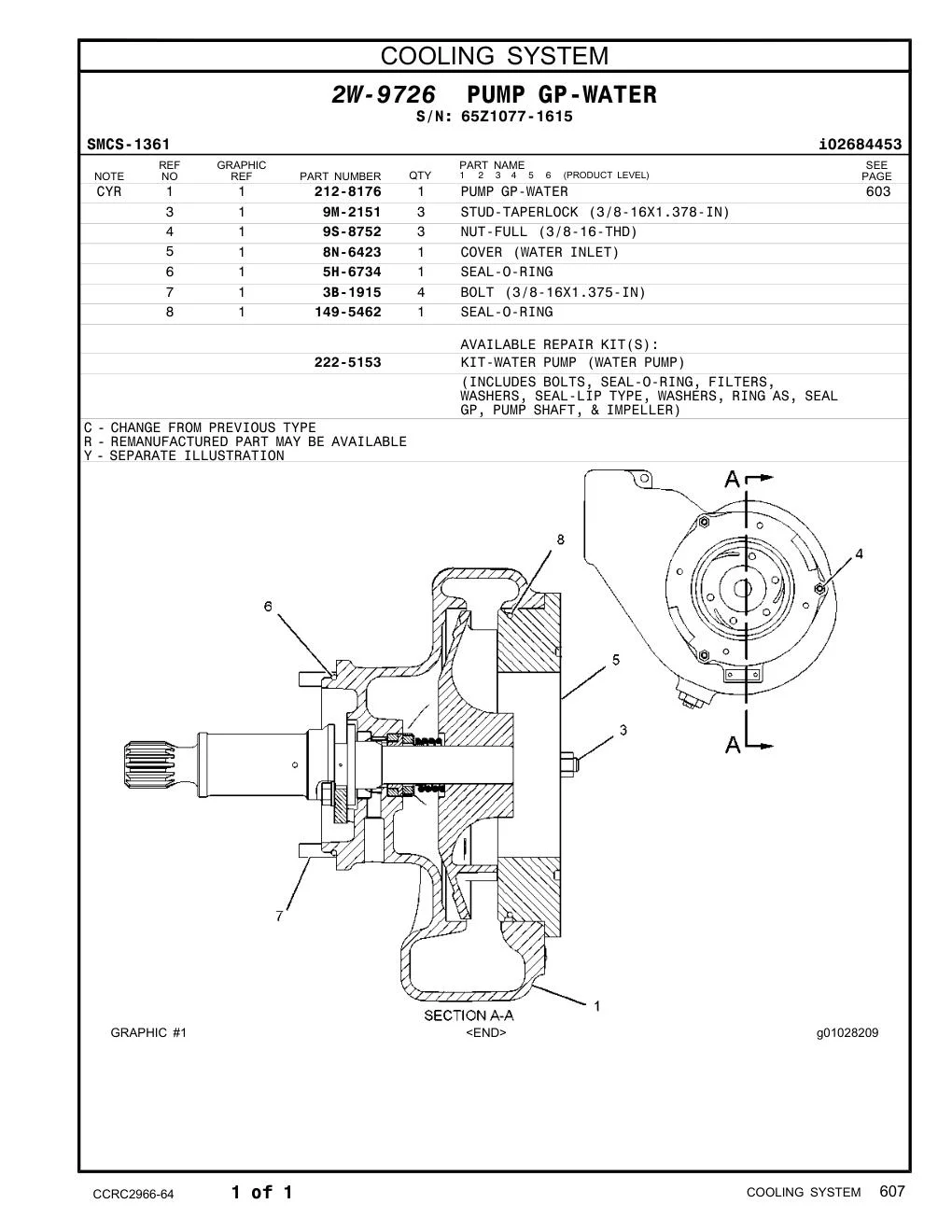 149-5462 - SEAL-O-RING