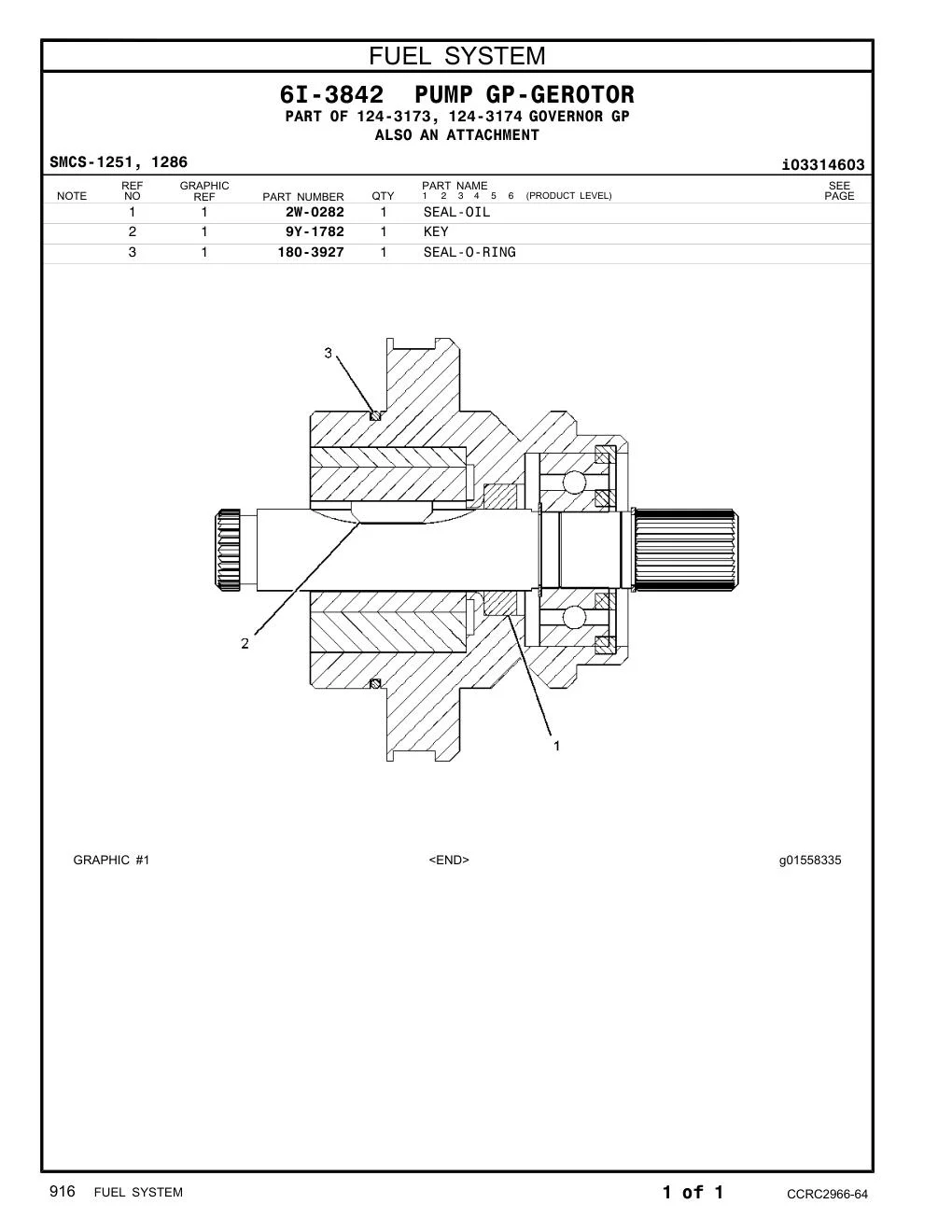 180-3927 SEAL-O-RING CAT parts manual diagram