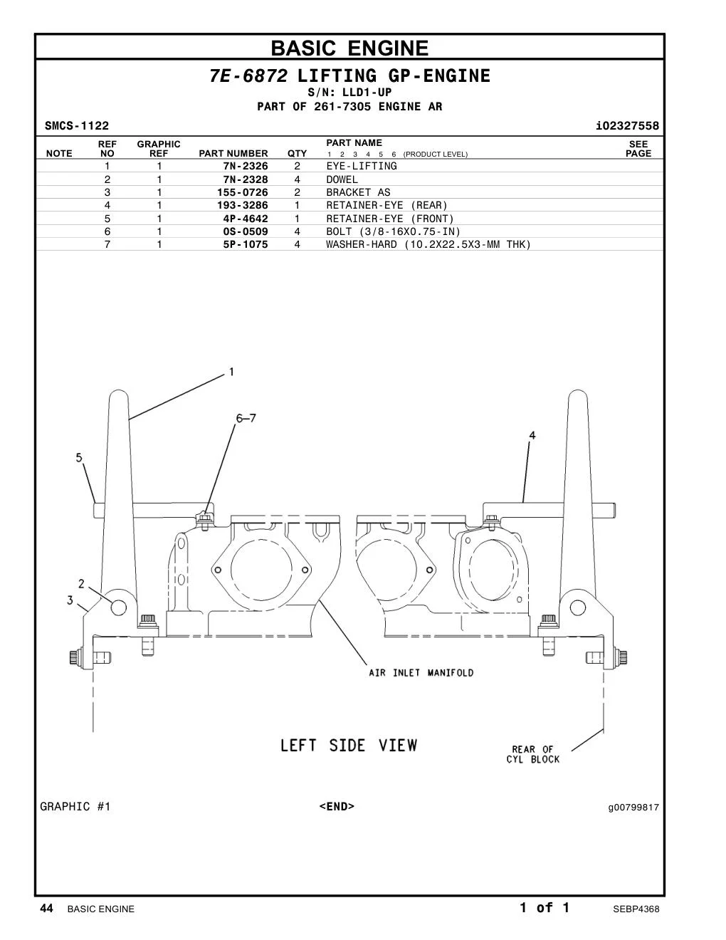 4P-4642 - RETAINER-EYE (FRONT)