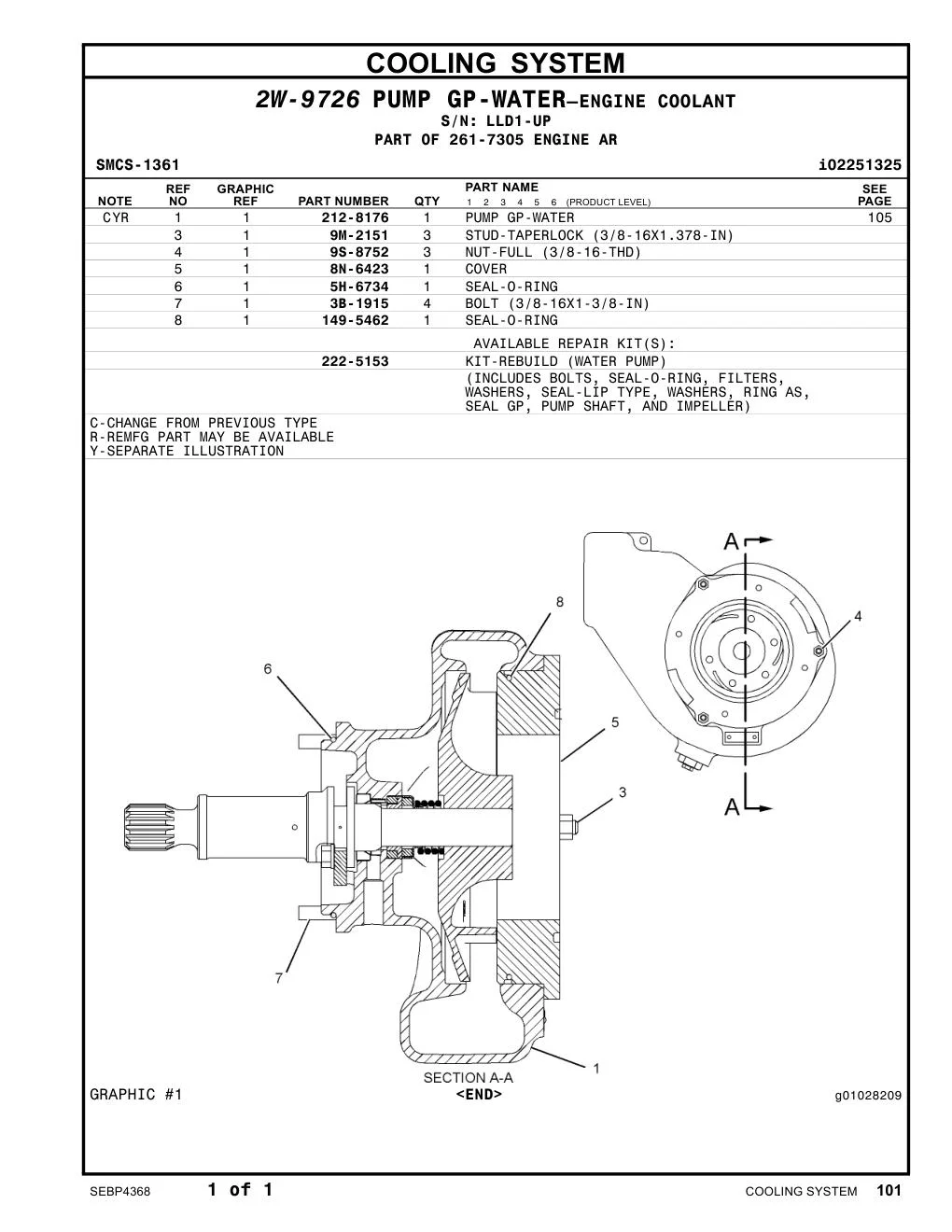 149-5462 - SEAL-O-RING