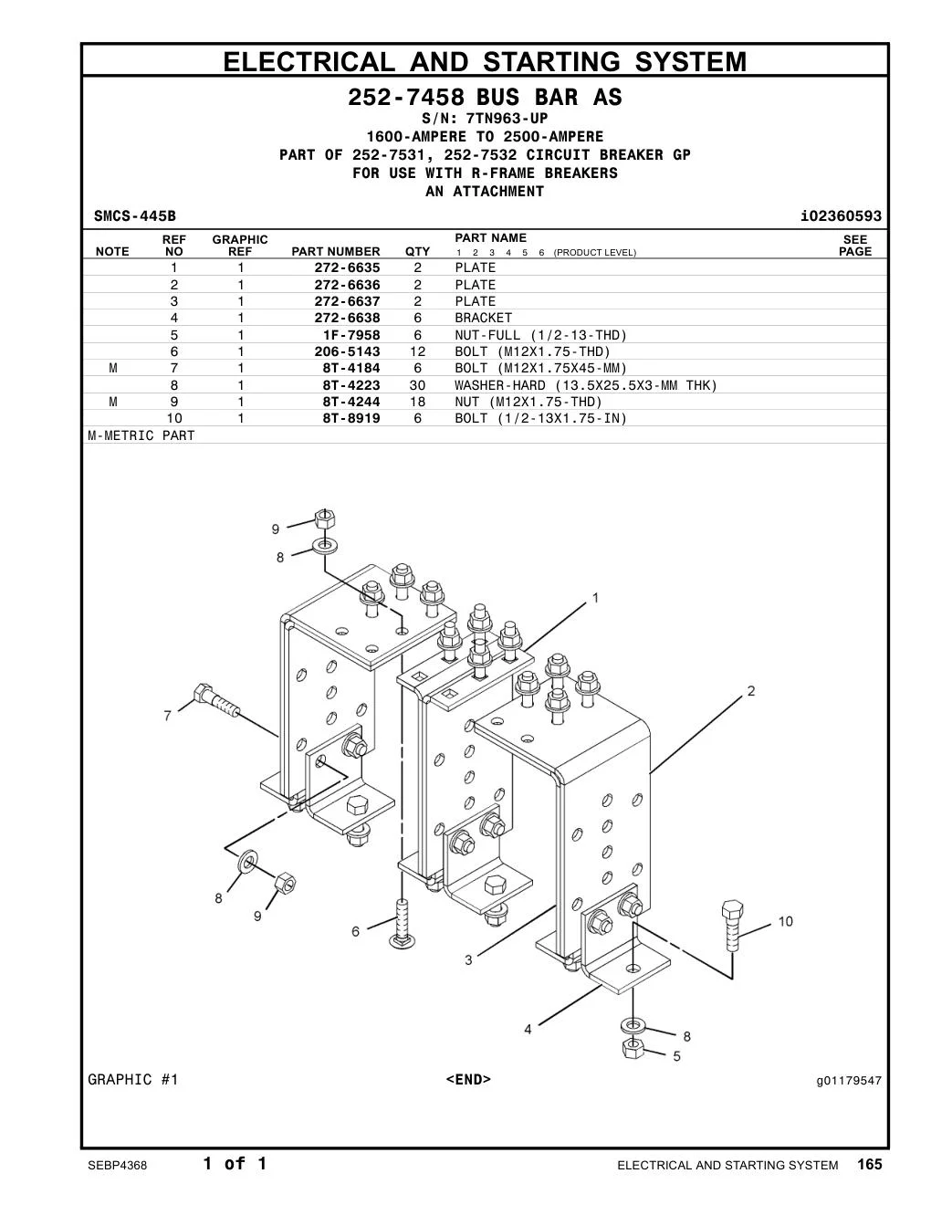 206-5143 - BOLT (M12X1.75-THD)