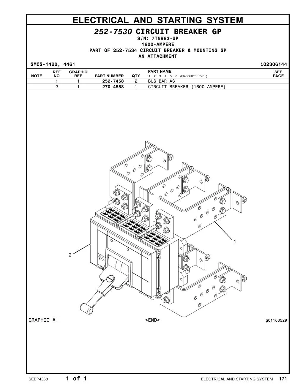 270-4558 - CIRCUIT-BREAKER (1600-AMPERE)