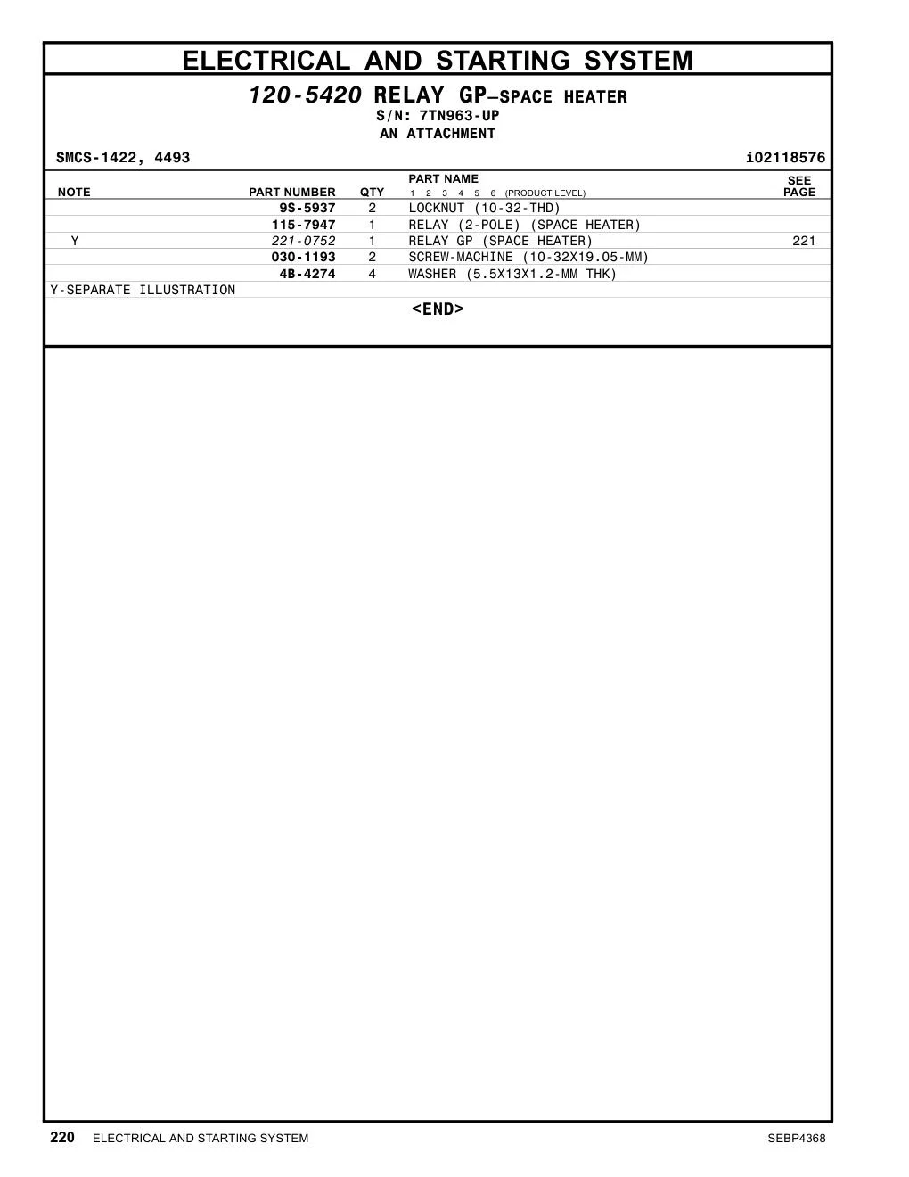 115-7947 RELAY (2-POLE) (SPACE HEATER) CAT parts diagram