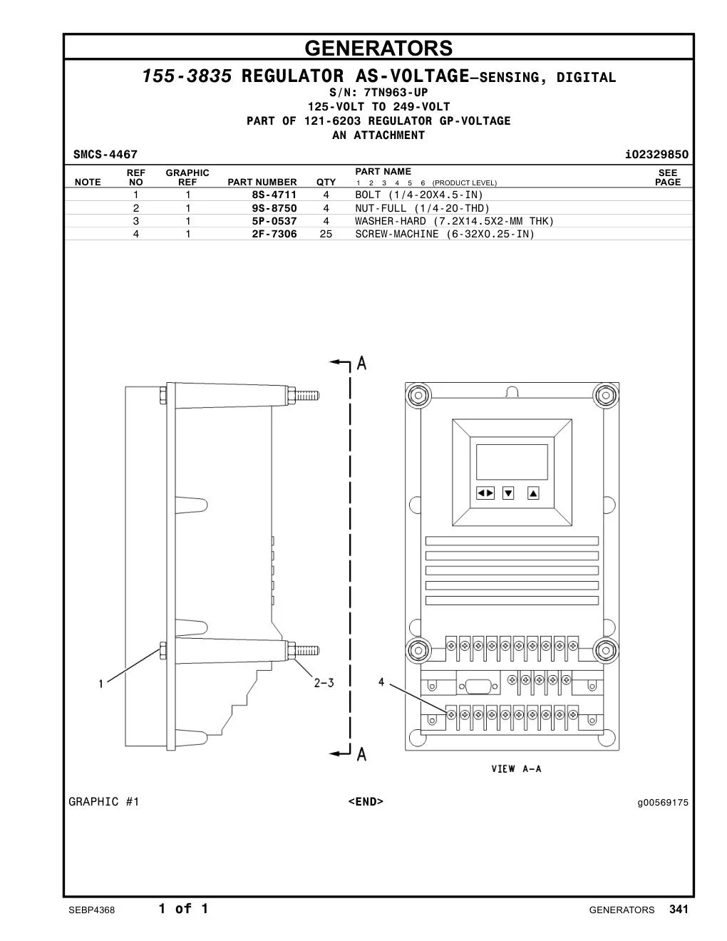 2F-7306 - SCREW-MACHINE (6-32X0.25-IN)