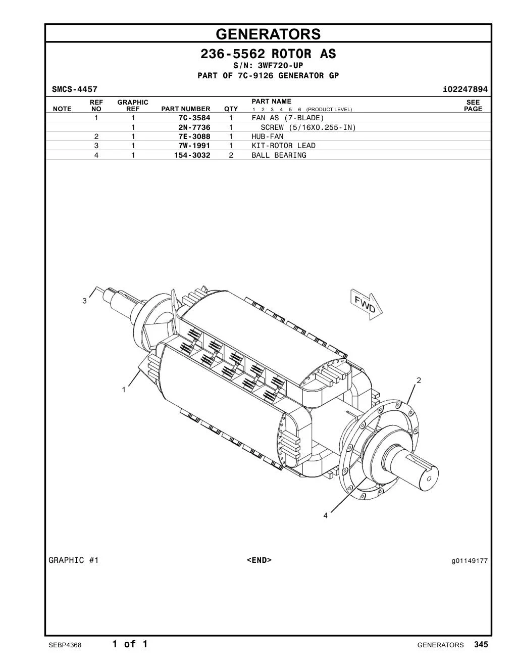2N-7736 - SCREW (5/16X0.255-IN)