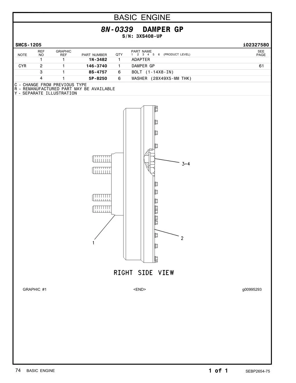 146-3740 - DAMPER GP