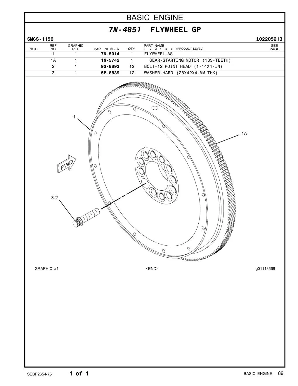 5P-8839 - WASHER-HARD (28X42X4-MM THK)