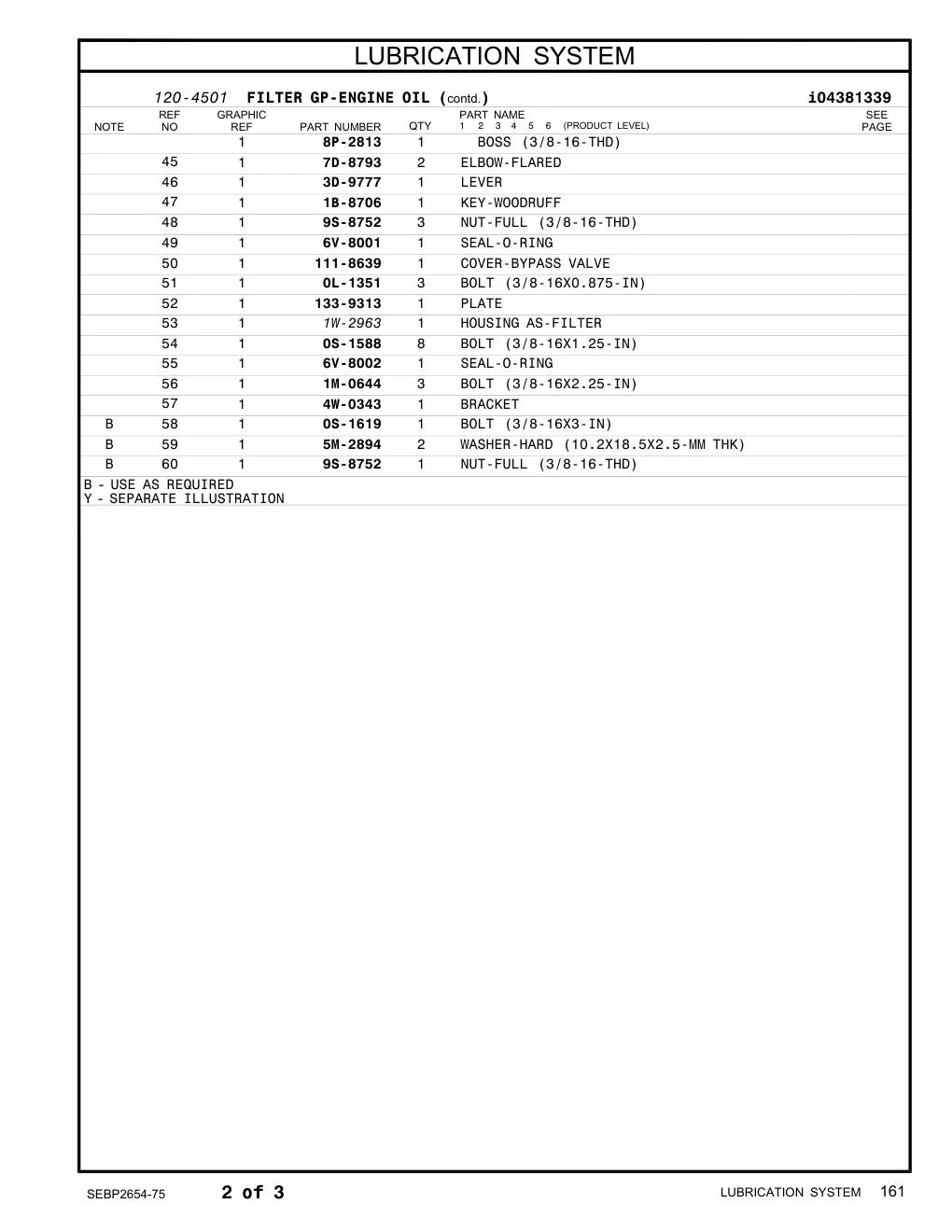 111-8639 - COVER-BYPASS VALVE