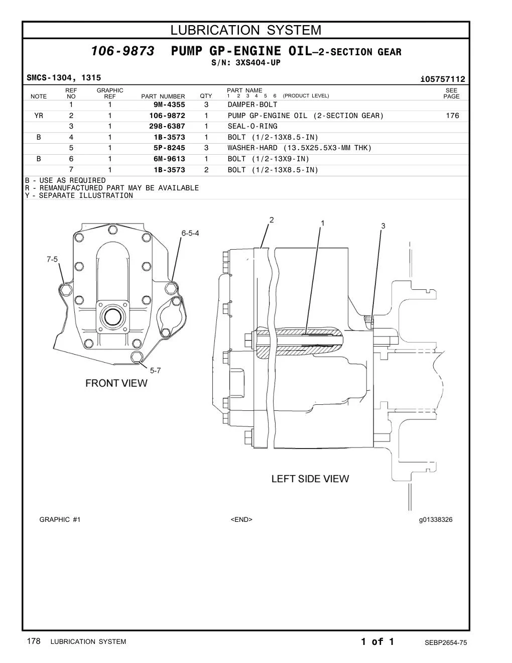 9M-4355 - DAMPER-BOLT