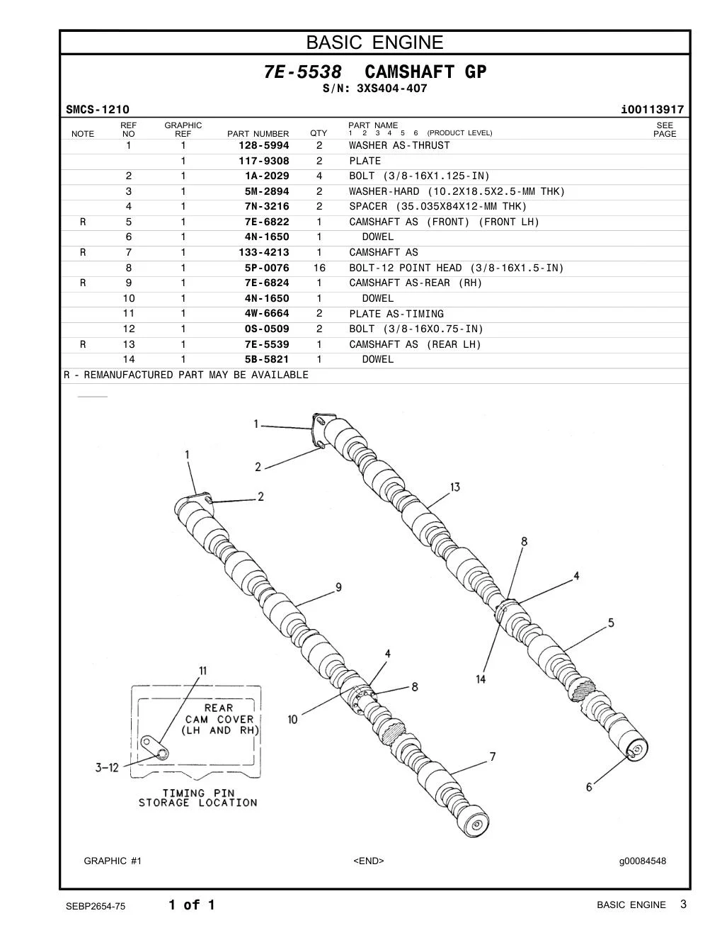 5P-0076 - BOLT-12 POINT HEAD (3/8-16X1.5-IN)