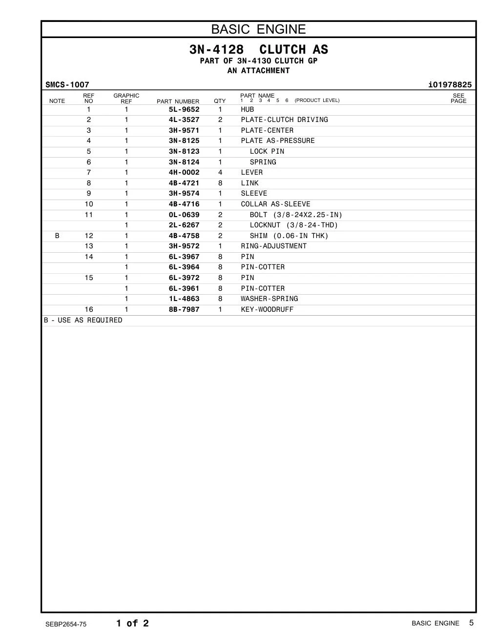 0L-0639 - BOLT (3/8-24X2.25-IN)