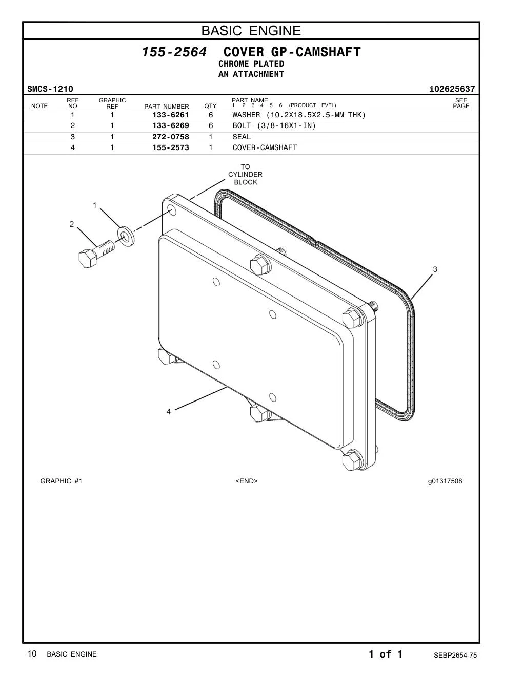 133-6261 - WASHER (10.2X18.5X2.5-MM THK)