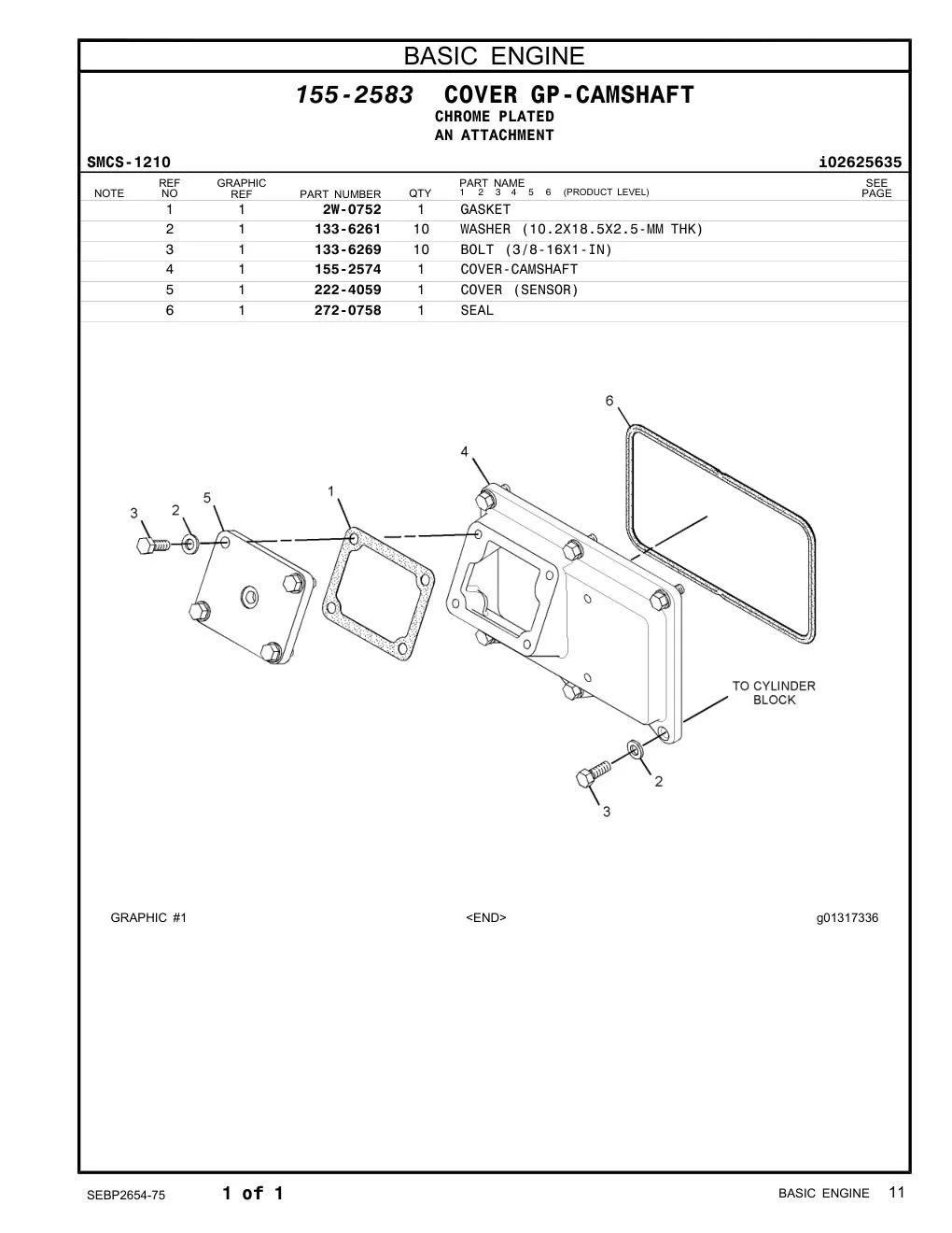 2W-0752 - GASKET