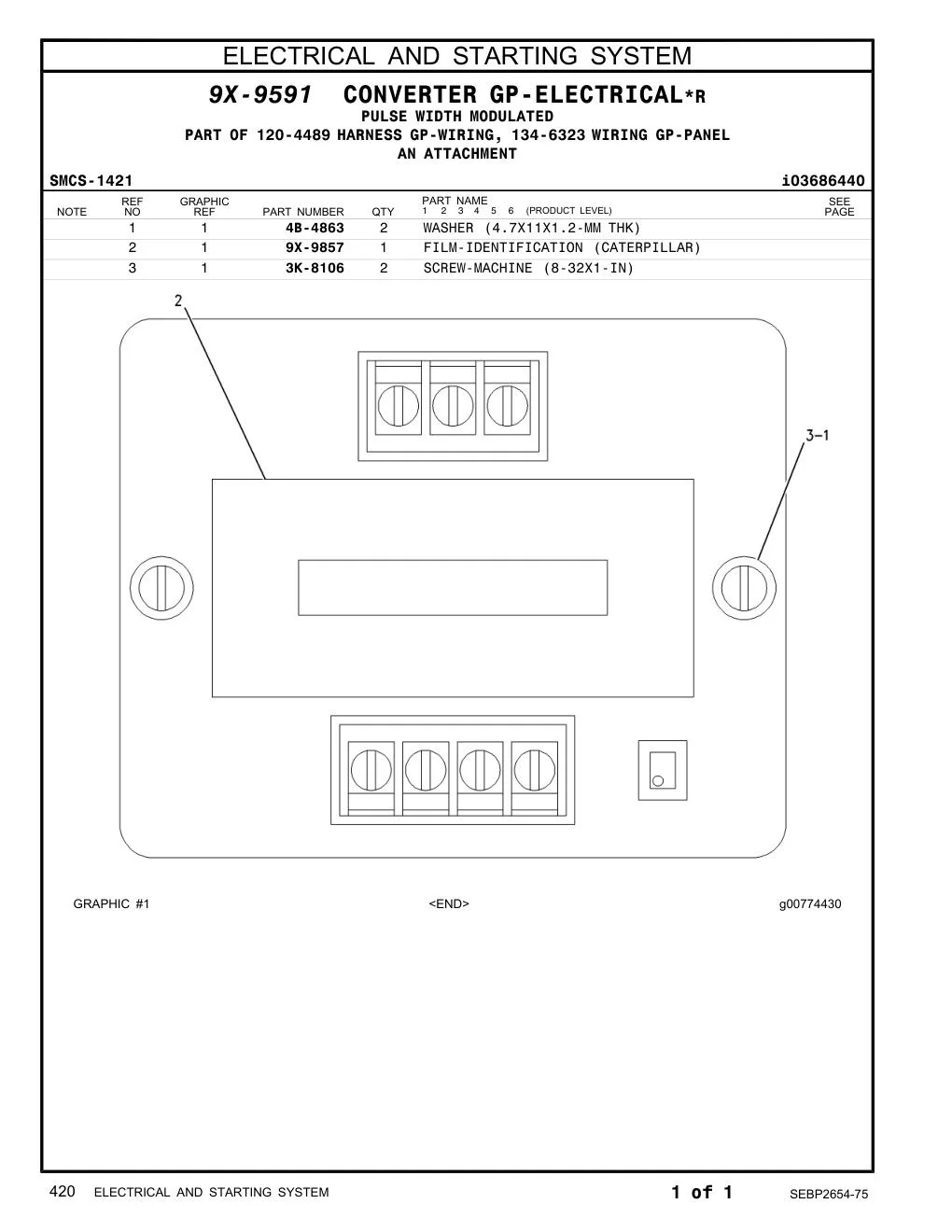 9X-9857 - FILM-IDENTIFICATION (ELECTRICAL CONVERTER)