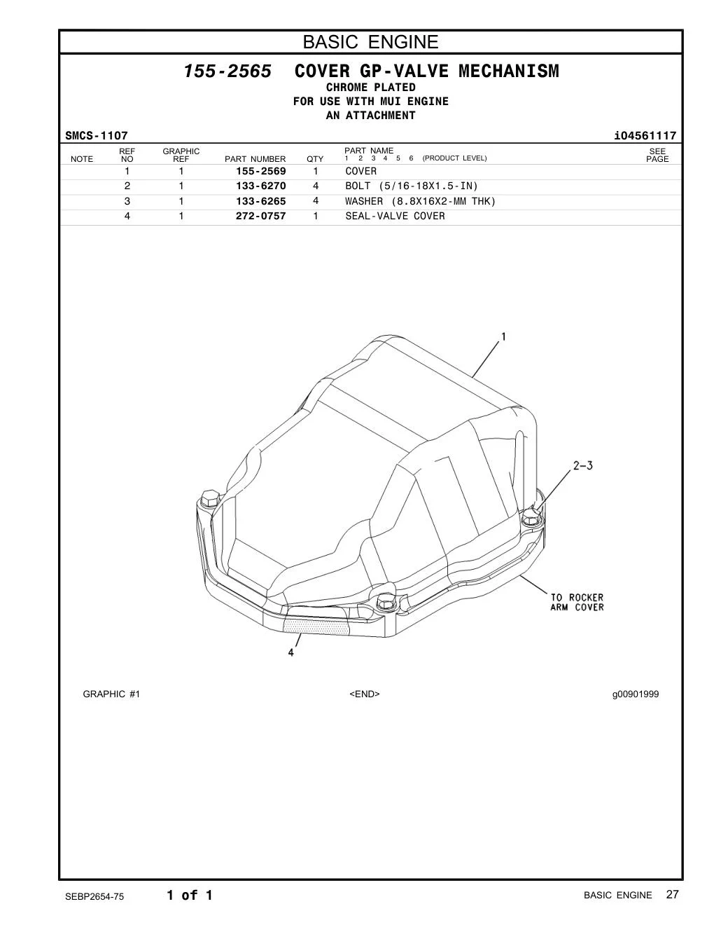 133-6265 WASHER (8.8X16X2-MM THK) CAT parts manual diagram
