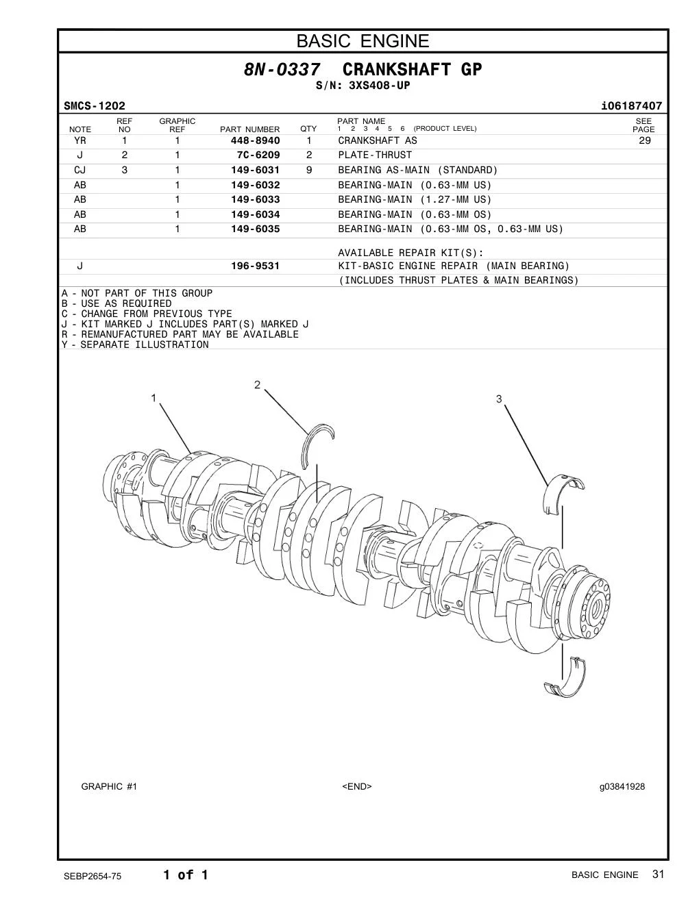 448-8940 - CRANKSHAFT AS