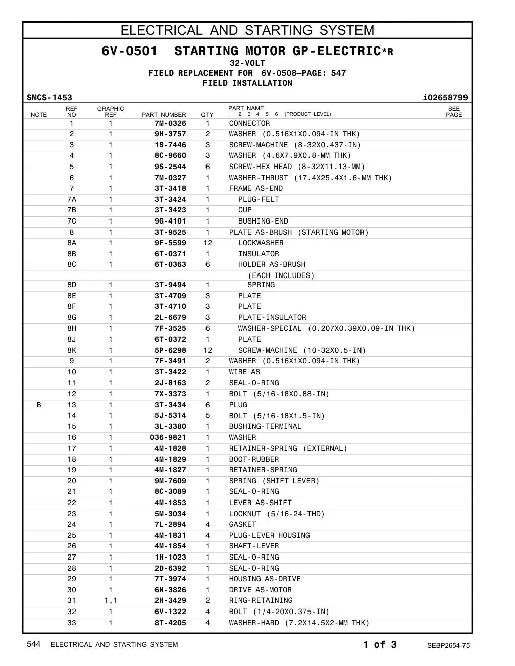 7F-3491 - WASHER (0.516X1X0.094-IN THK)