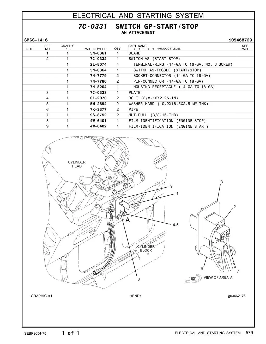 7C-0332 - SWITCH AS (START-STOP)