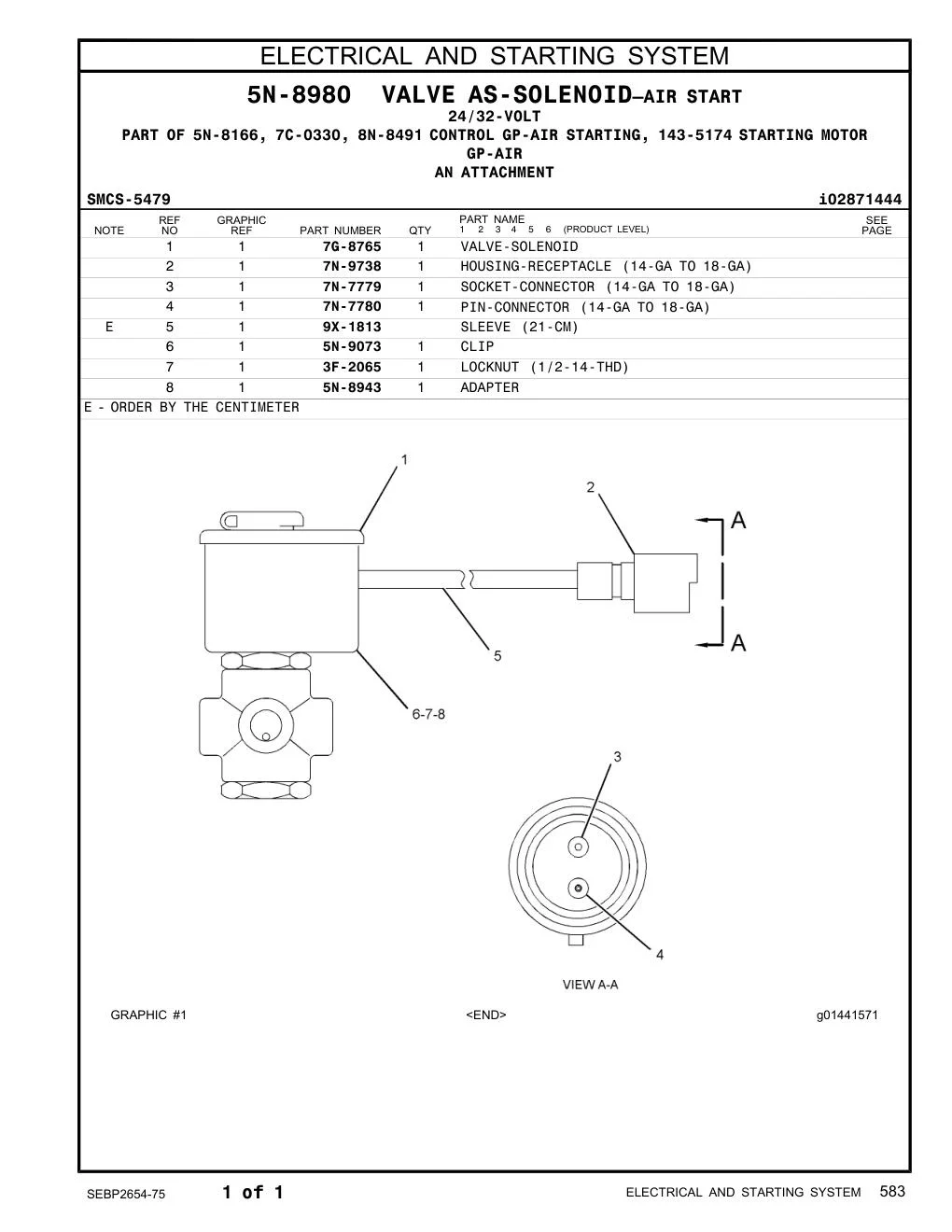 7G-8765 - VALVE-SOLENOID