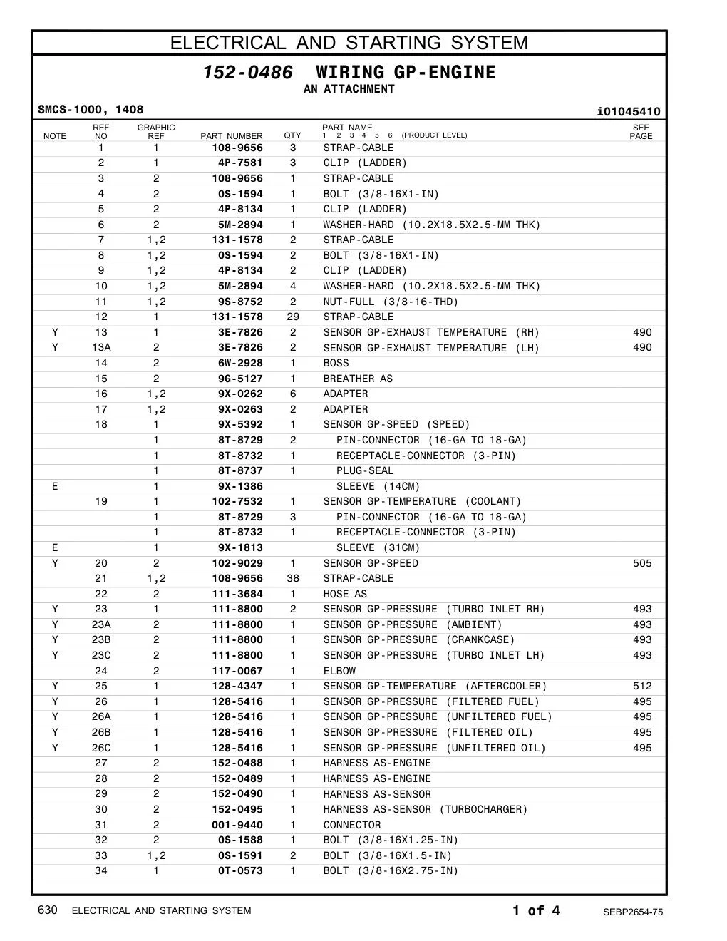 102-9029 SENSOR GP-SPEED CAT parts manual diagram