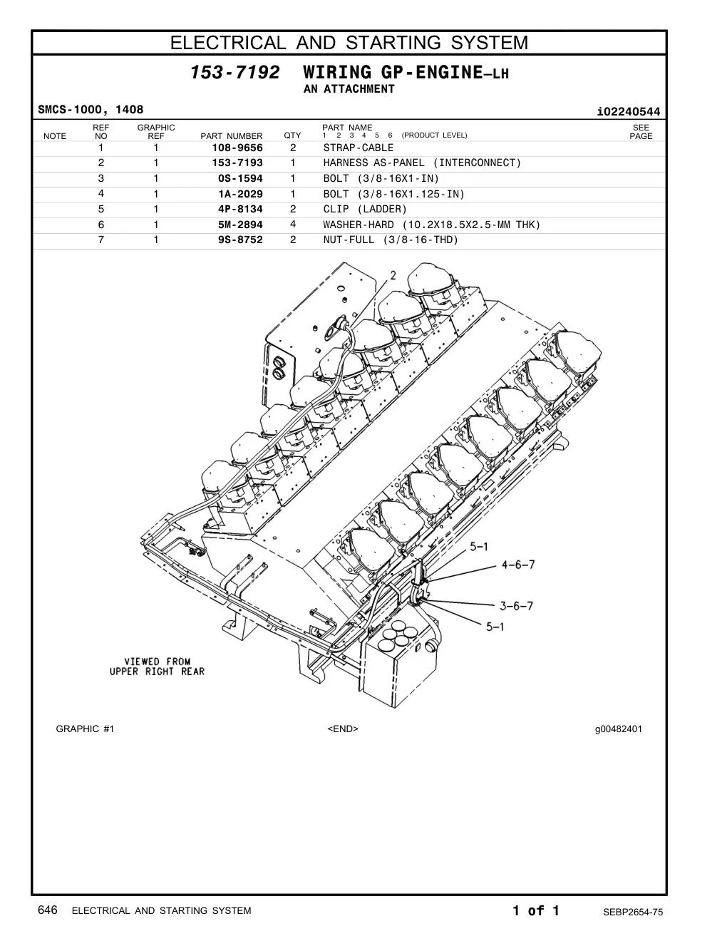 153-7193 - HARNESS AS-PANEL (INTERCONNECT)