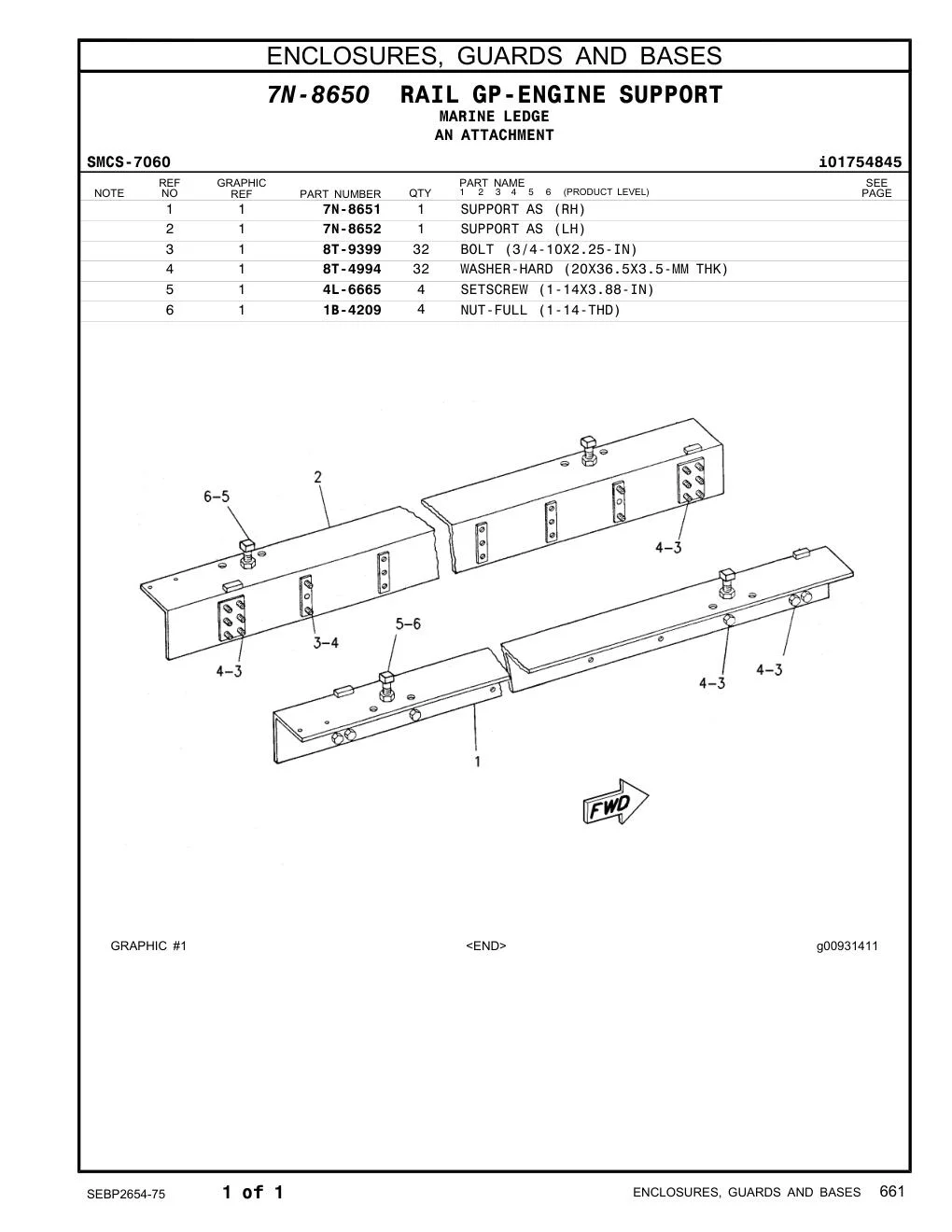 7N-8652 - SUPPORT AS (LH)
