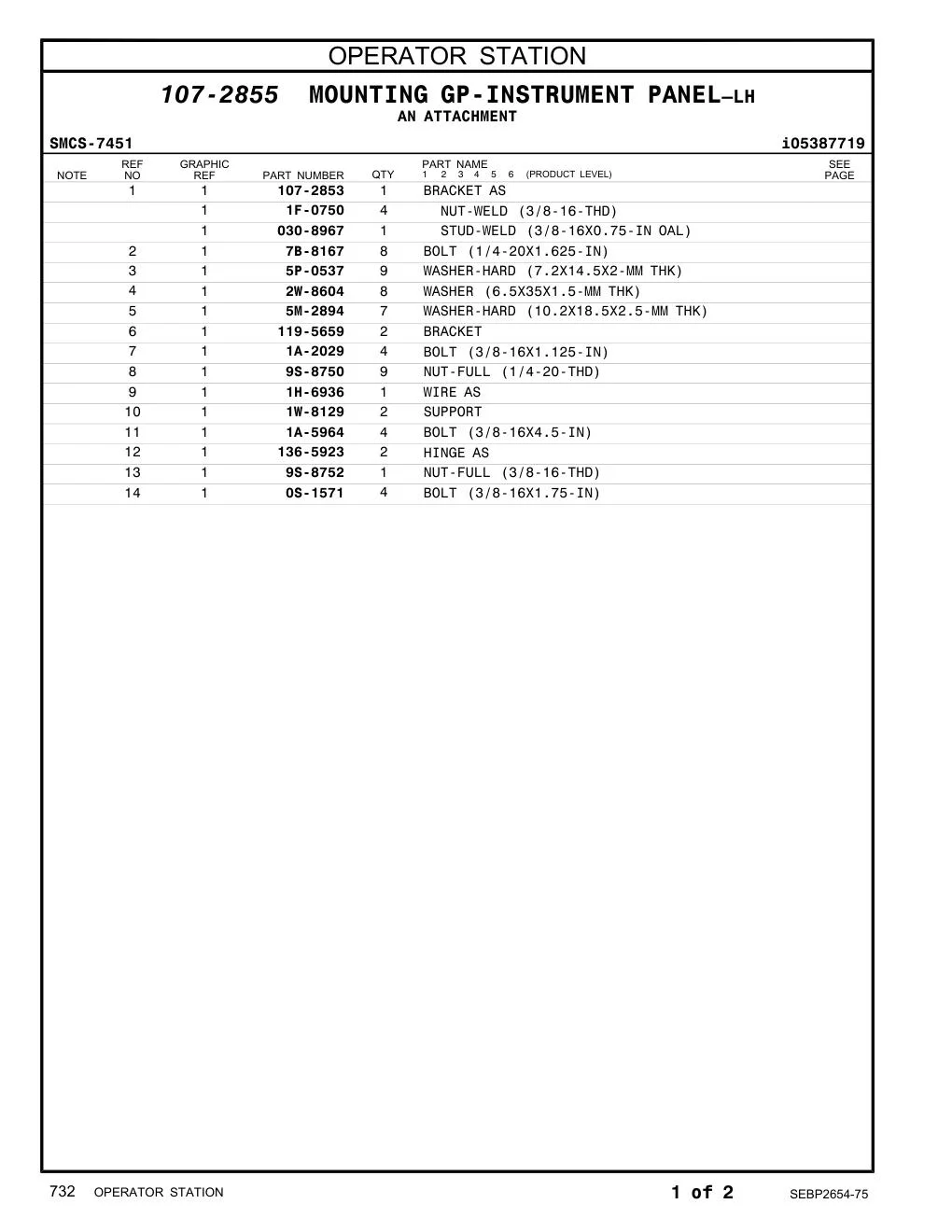 2W-8604 - WASHER (6.5X35X1.5-MM THK)