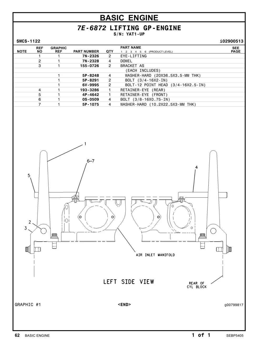 4P-4642 - RETAINER-EYE (FRONT)