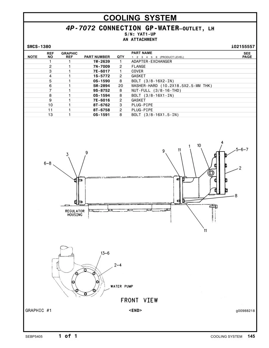 1W-2639 - ADAPTER-EXCHANGER